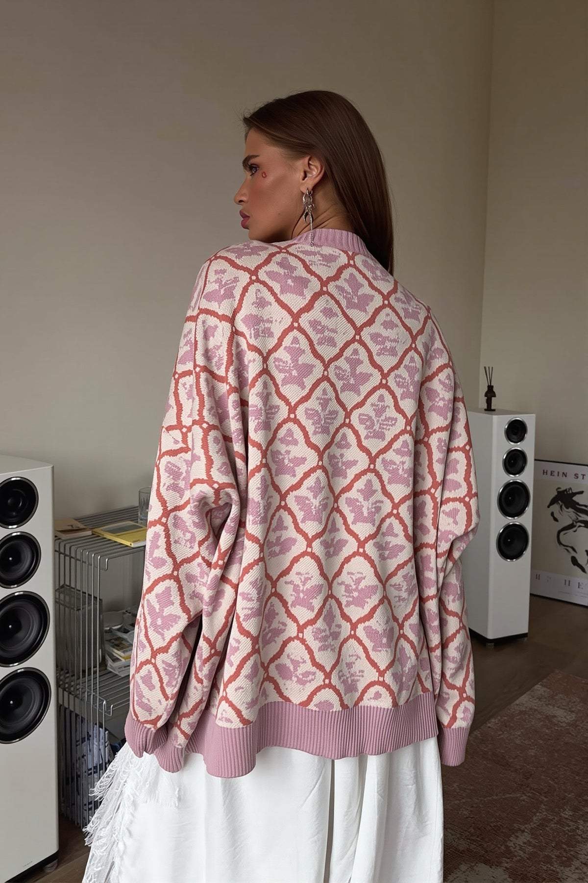 Oversized Graphic Crew Neck Sweater