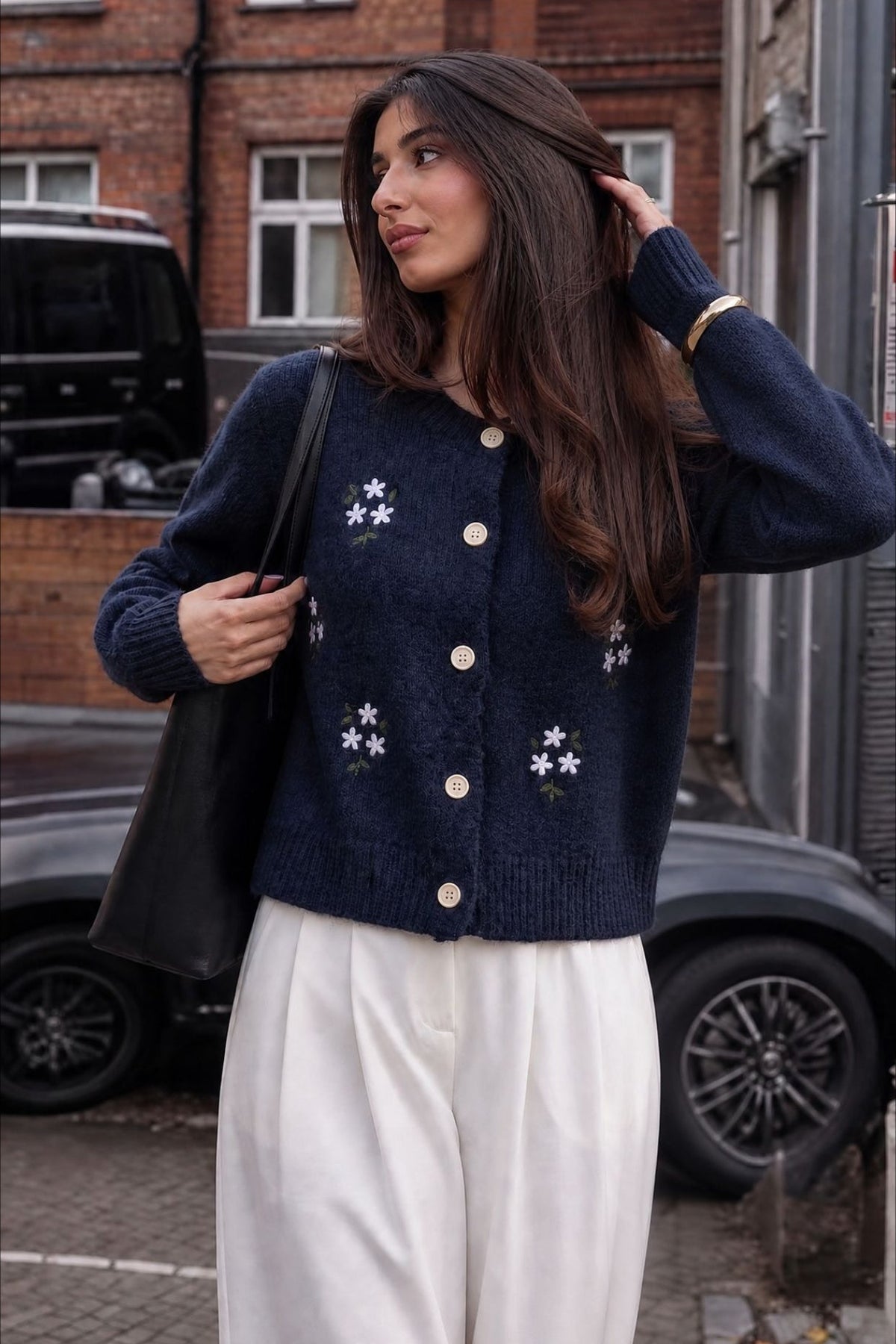 Floral Embroidered Cottagecore Cardigan
