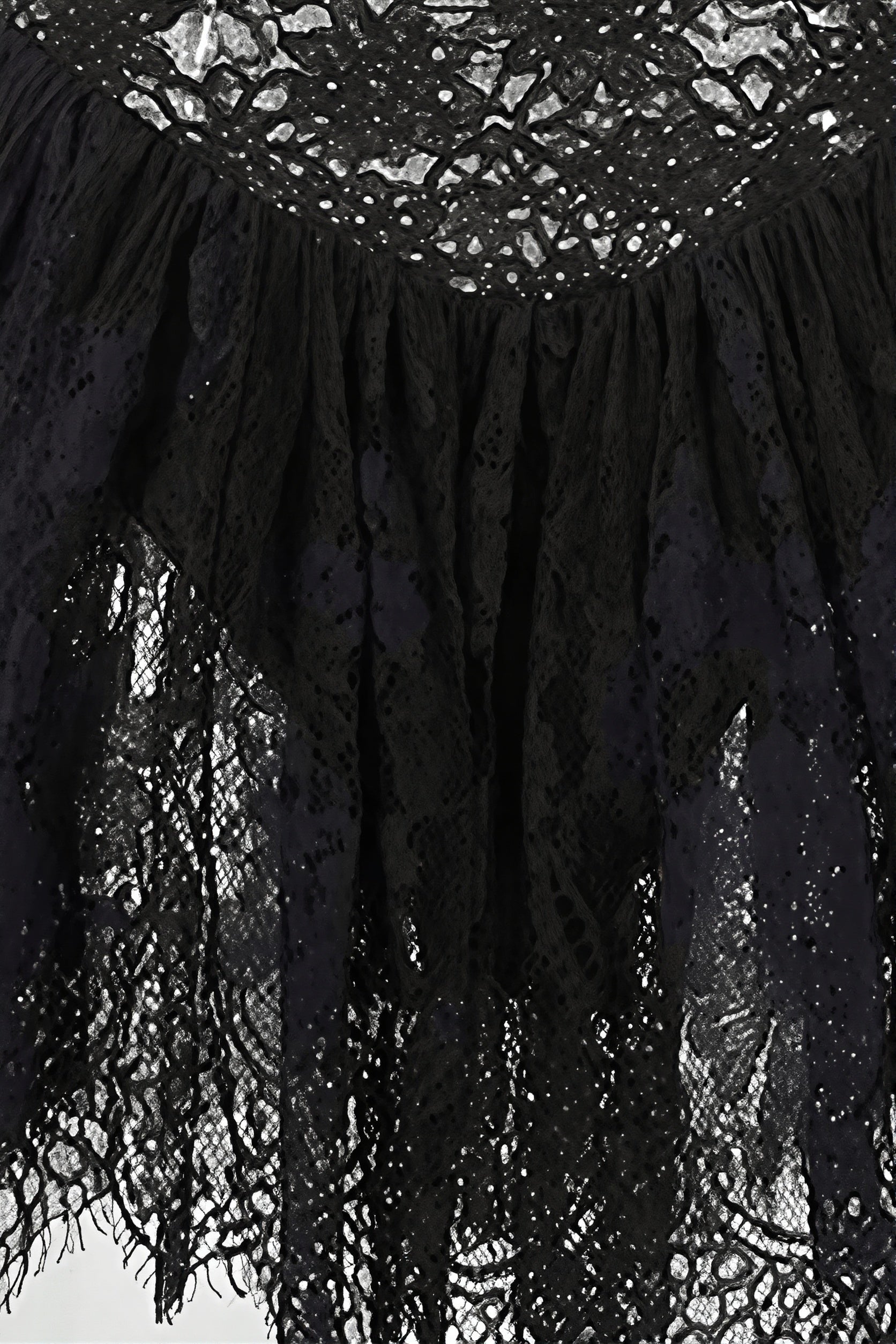 Eyelash Lace Spaghetti Strap Mini Dress