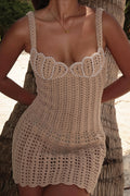Knit Pearl Cami Mini Dress