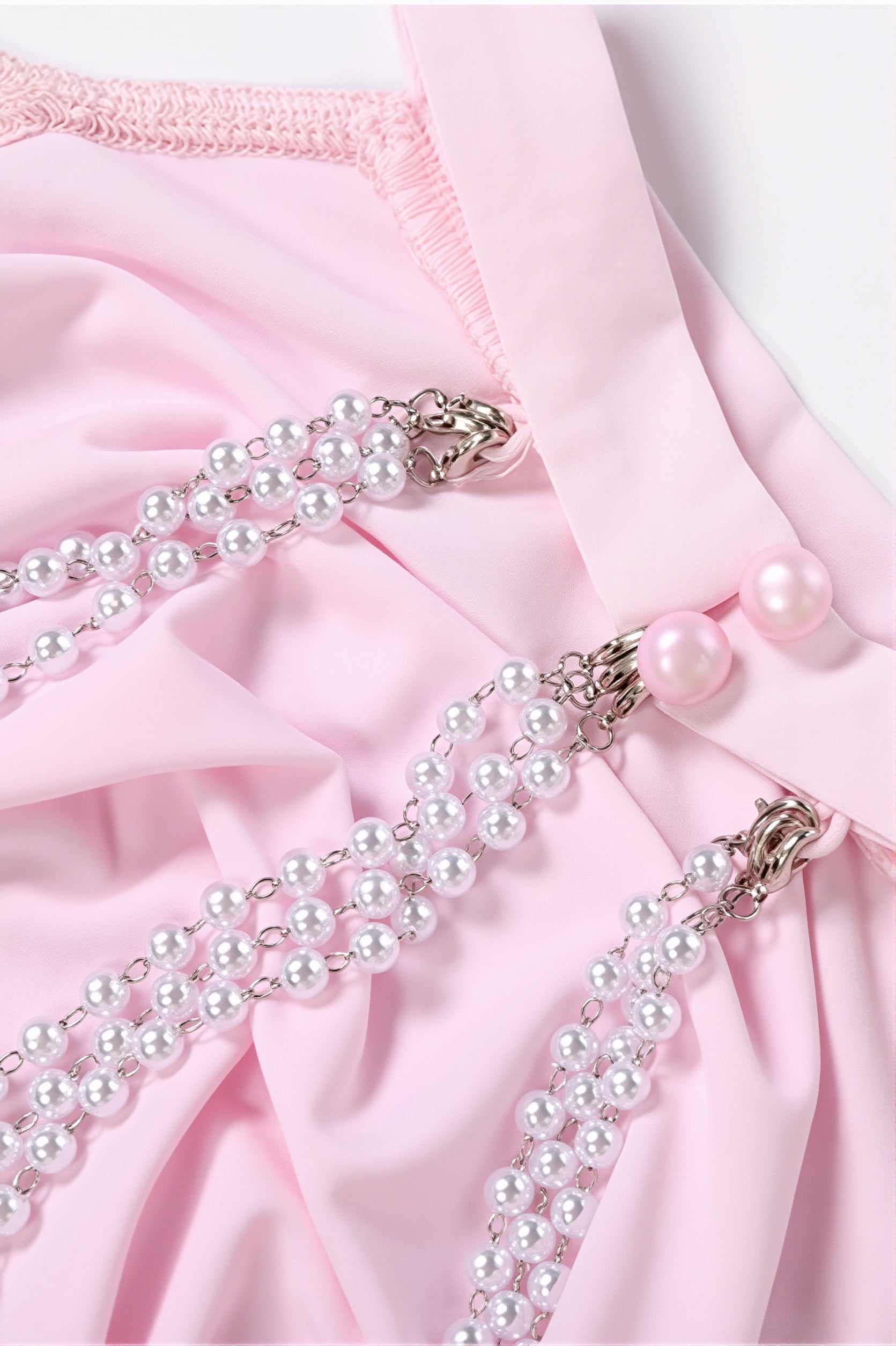 Solid Backless Chain Flare Sleeve Mini Dress
