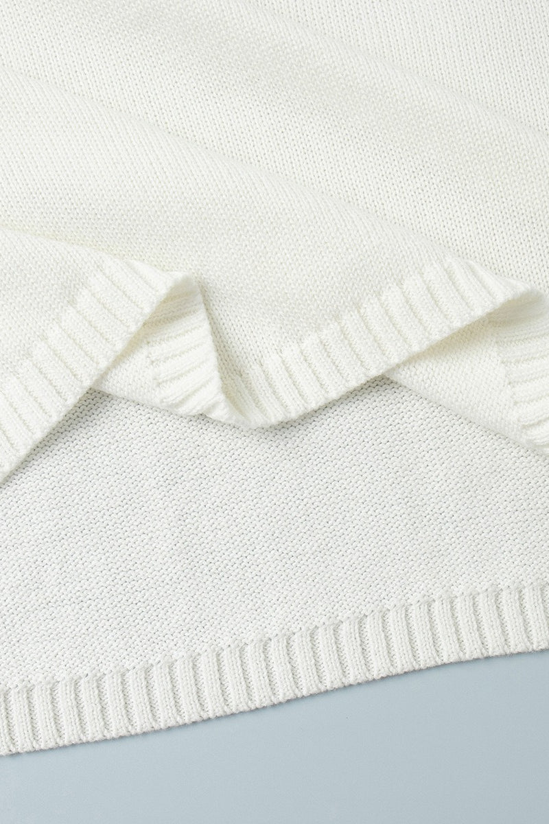 Open Back Scoop Neck Relaxed Sweater