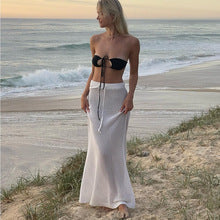 Sheer Cropped Off Shoulder Sweater