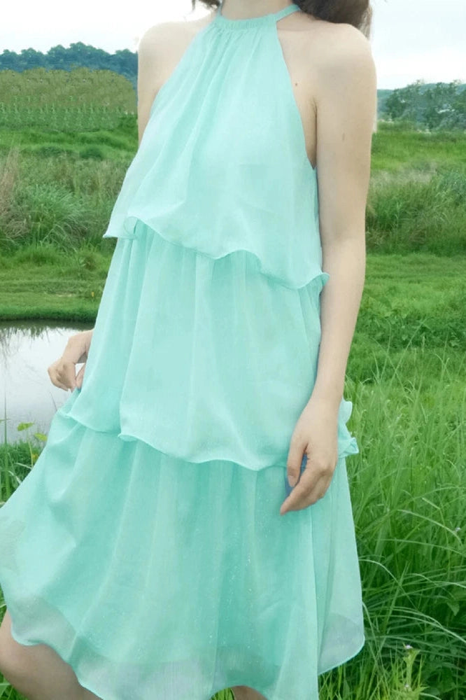 Glorol - Hollow Out Loose A-Line Sleeveless Mini Dress