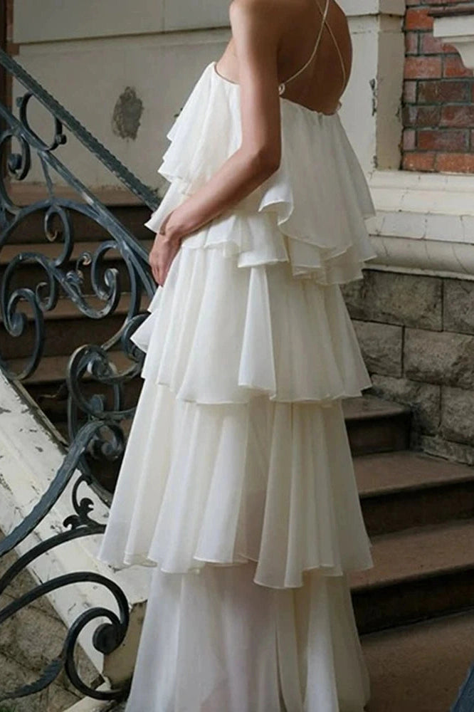 Glorol - Elegant Off-Shoulder Sleeveless Maxi Dress