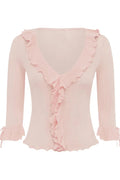 Glorol - Patchwork Short Sleeve High Waist Top