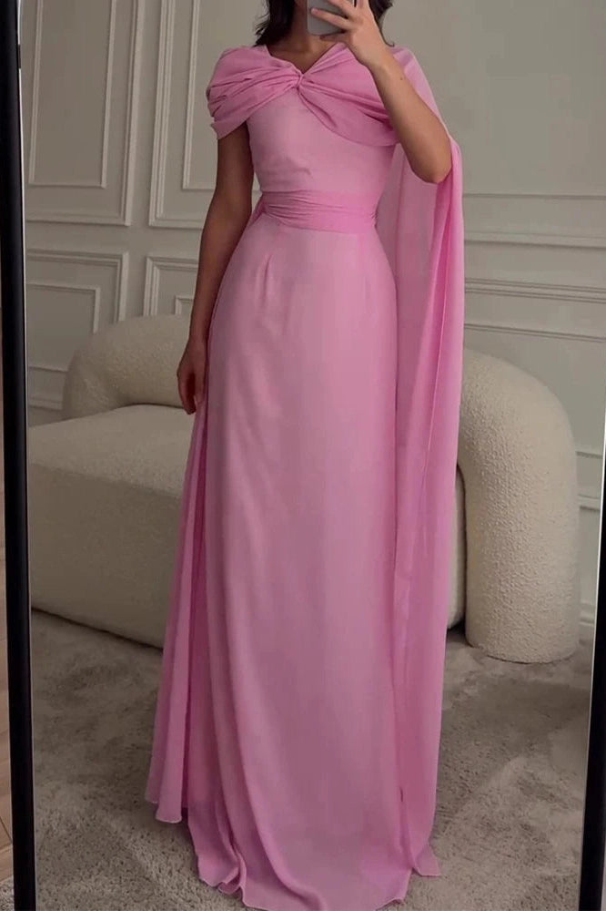 Glorol - Elegant High Waist Slim Maxi Dress