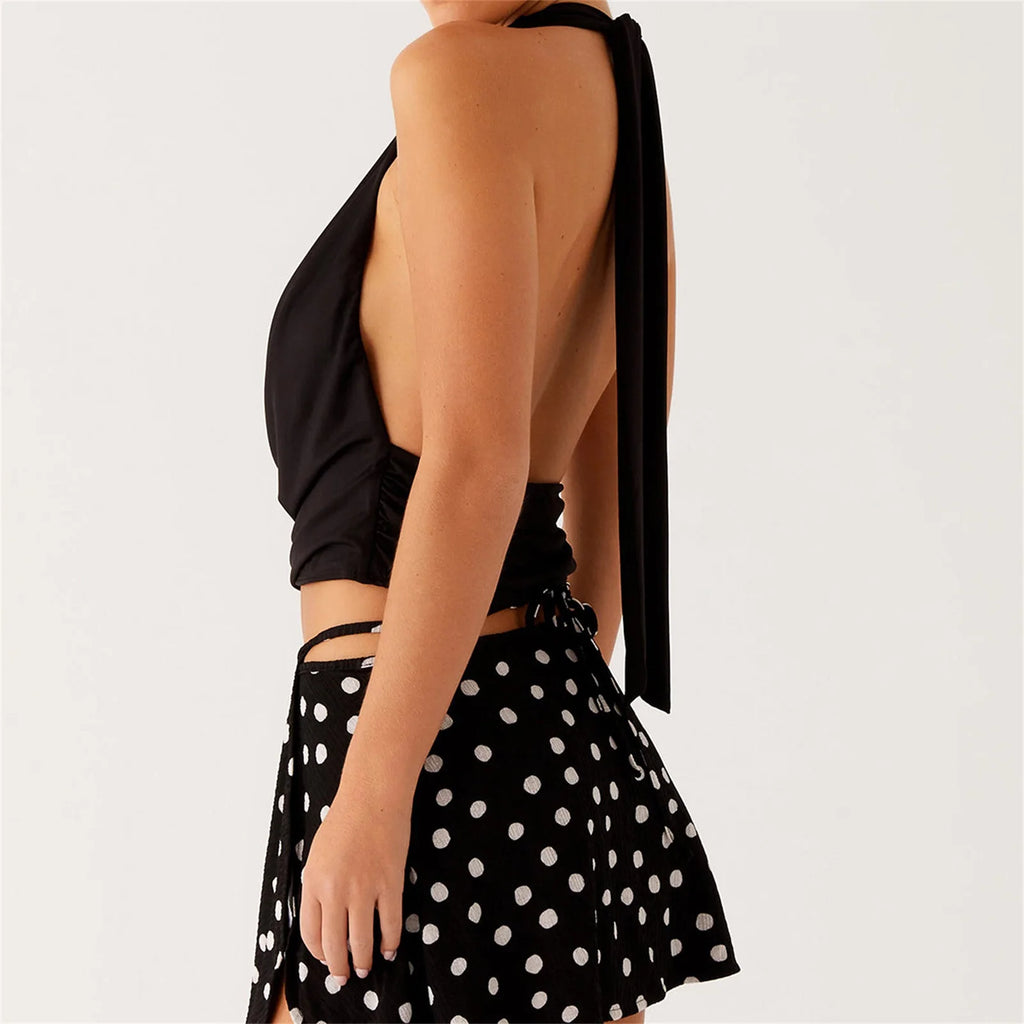 Glorol - Sleeveless Backless Top