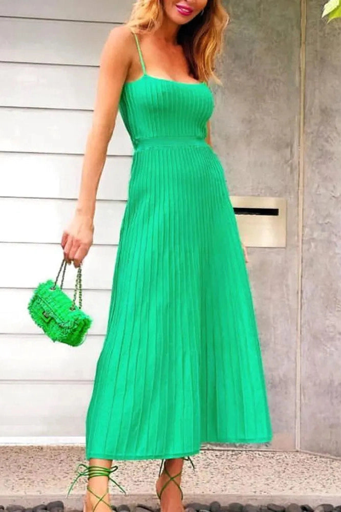 Glorol - Patchwork High Waist Backless Maxi Dress
