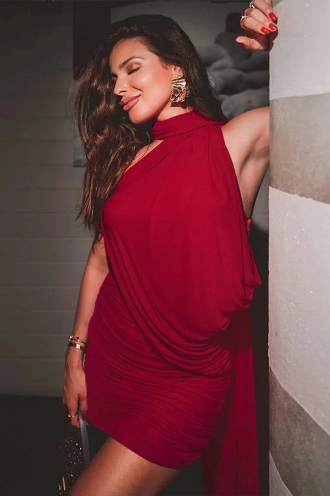 Glorol - Strapless Backless Off-Shoulder Sleeveless Bodycon Mini Dress