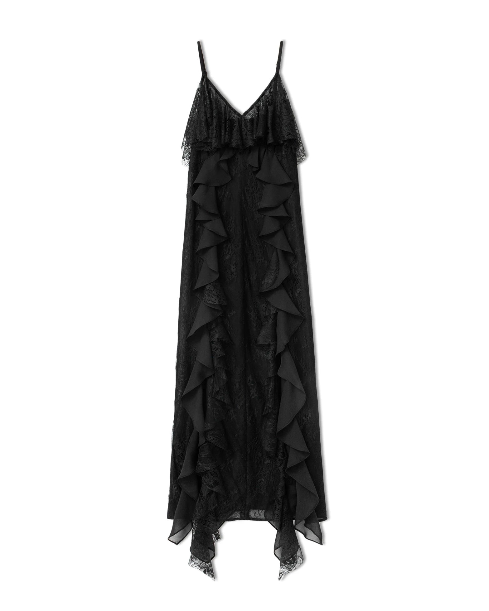 Glorol - Sleeveless Lace Slim Maxi Dress
