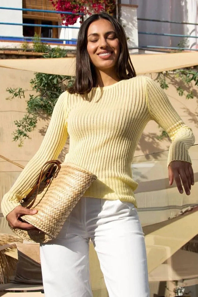 Glorol - See-Through Slim Long Sleeve Top