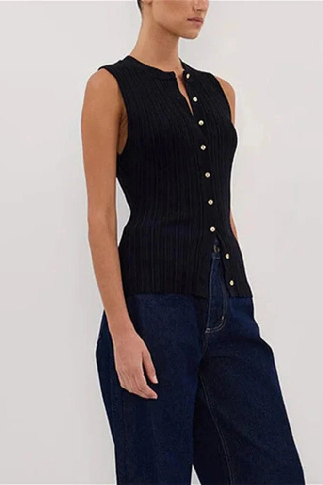 Glorol - Sleeveless Patchwork Top
