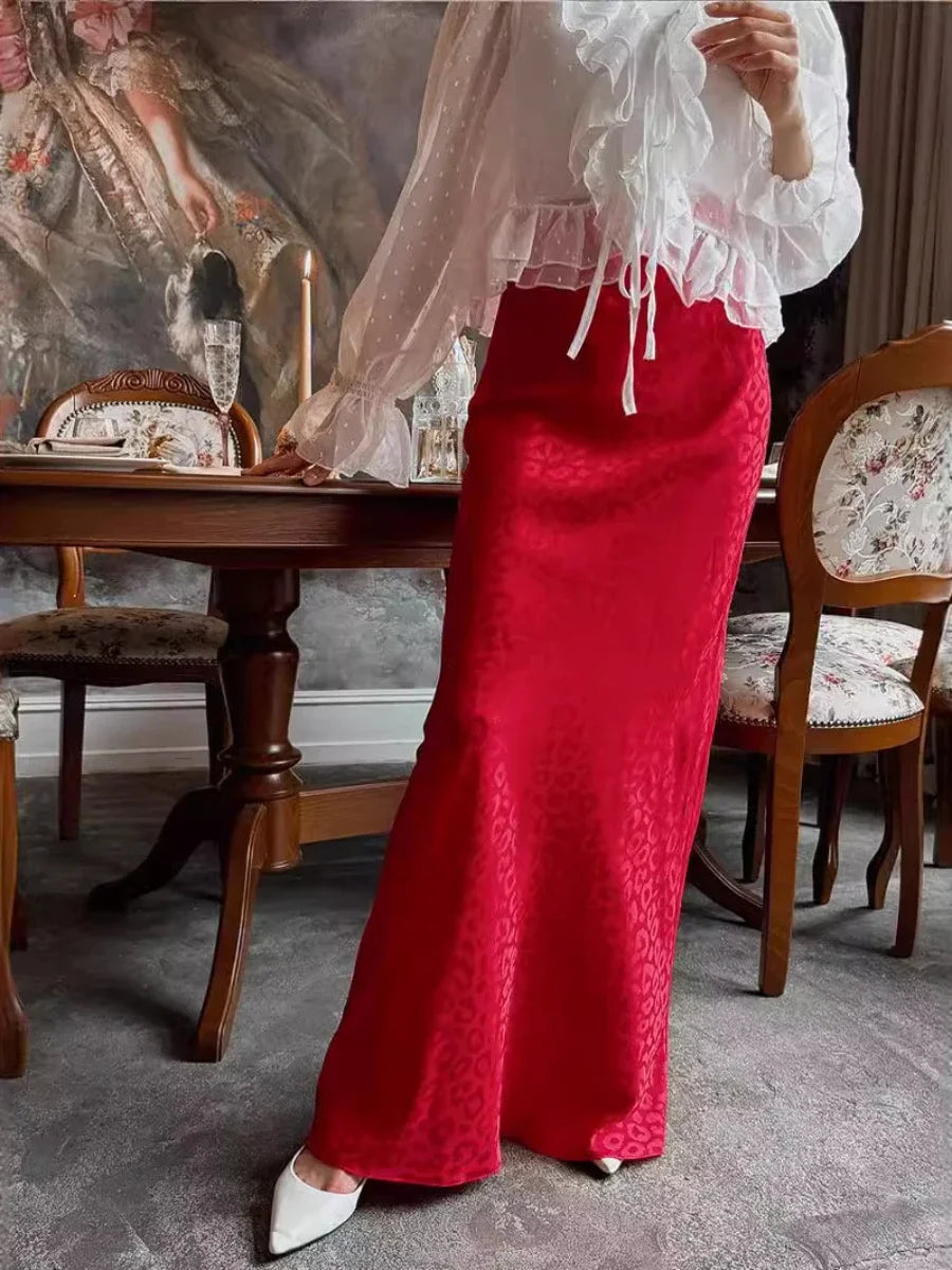 Glorol - Print High Waist Chic Skirt