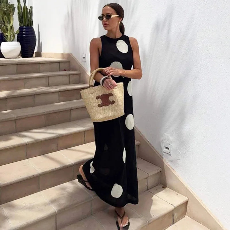 Glorol - Knitted Sleeveless Maxi Dress