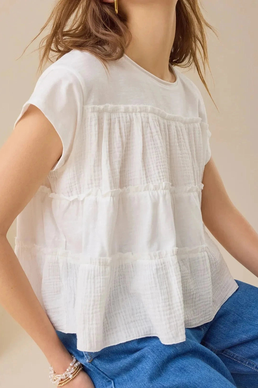 Glorol - Short Sleeve Loose Top