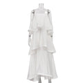 Glorol - Sleeveless A-Line Pleated Loose Maxi Dress