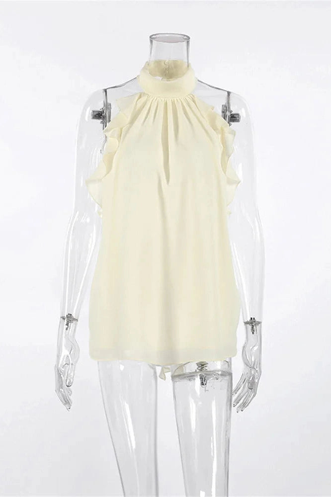 Glorol - Backless Off-Shoulder Loose Top