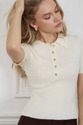 Glorol - Elegant Short Sleeve Top