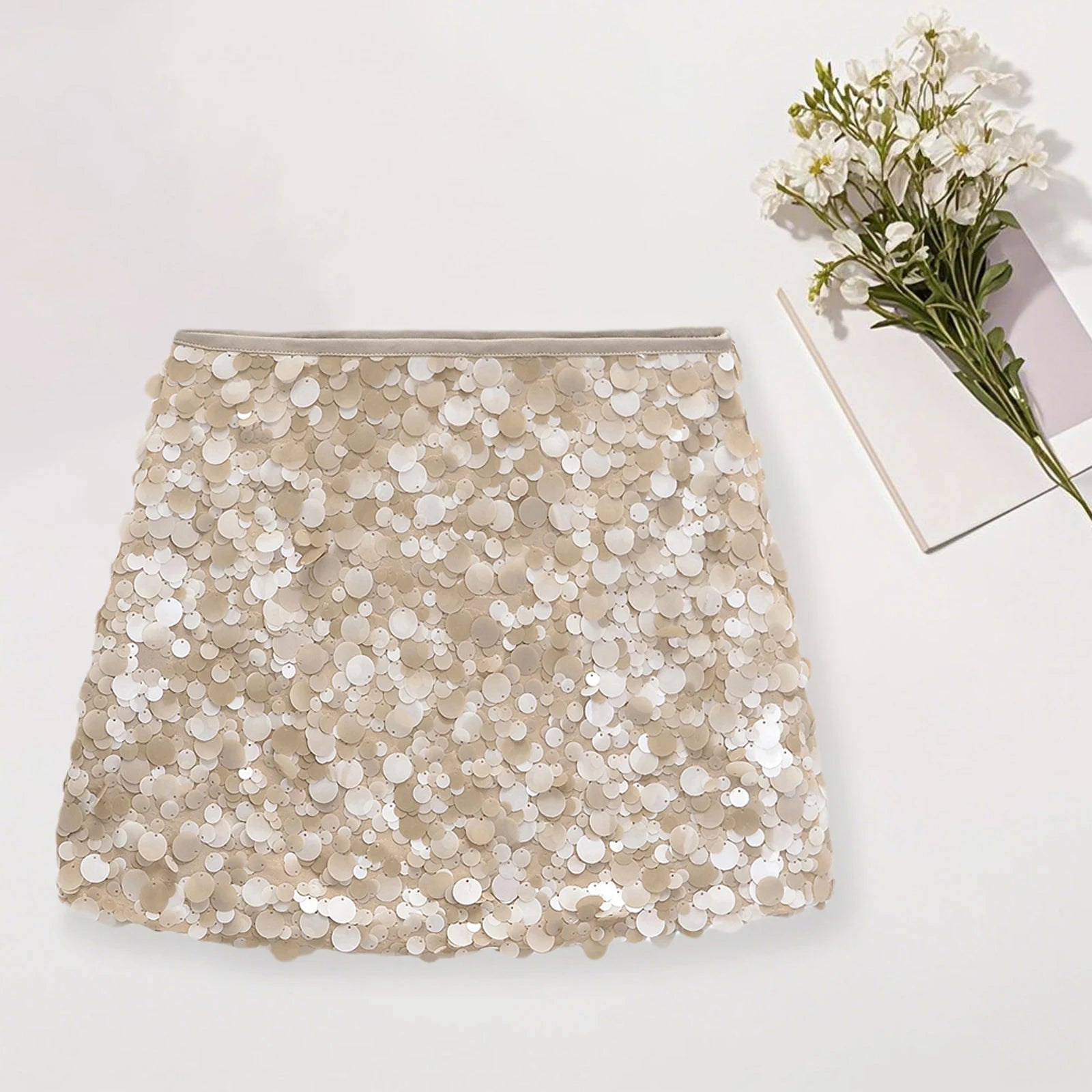 Glorol - Sequin Slim Fit Bodycon Skirt