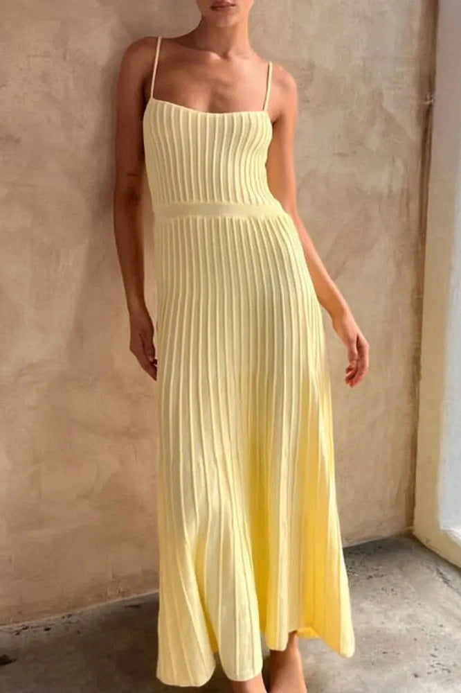 Glorol - Patchwork High Waist Backless Maxi Dress