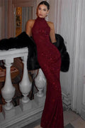 Glorol - Sleeveless Slim High Waist Maxi Dress