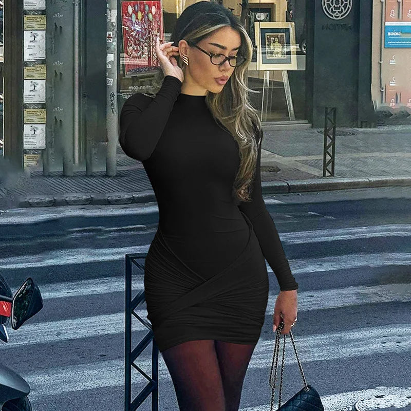 Glorol - Hollow Out Backless High Waist Mini Dress