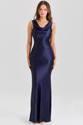Glorol - Elegant Backless Sleeveless High Waist Maxi Dress