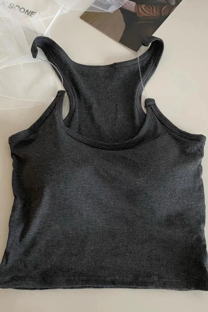 Glorol - Sleeveless Open Shoulder Top