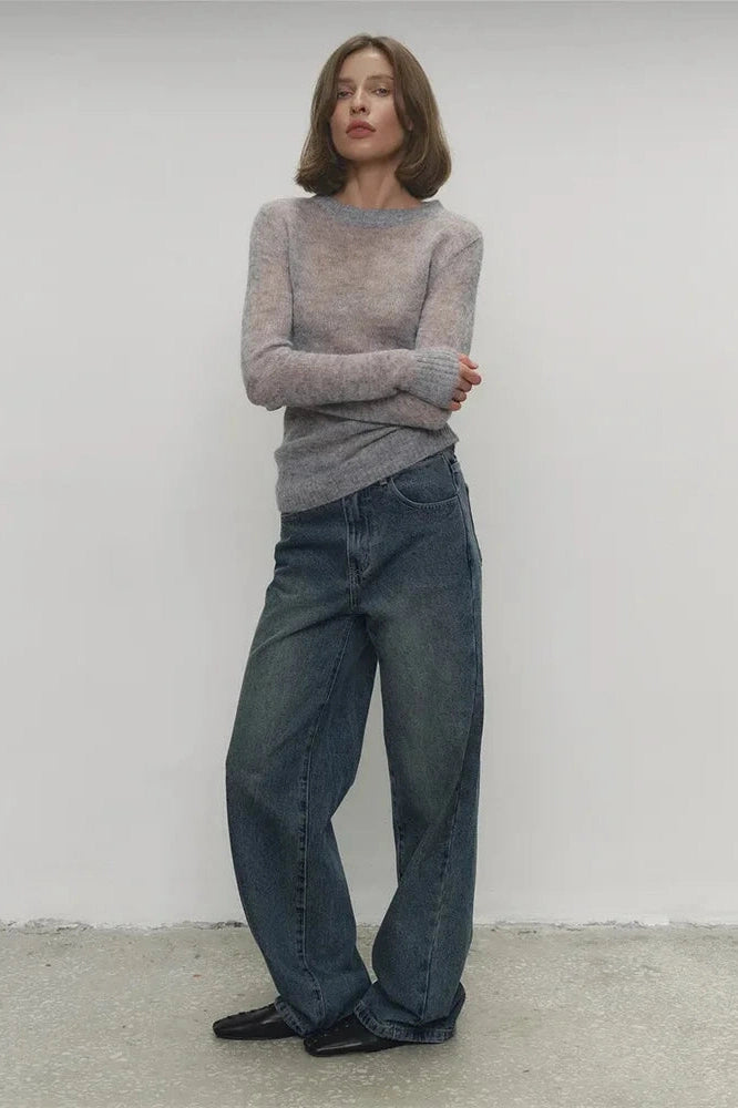 Glorol - See-Through Long Sleeve Top