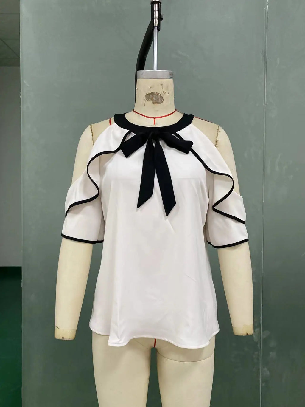 Glorol - Double Layer Short Sleeve Slim-Fit Top
