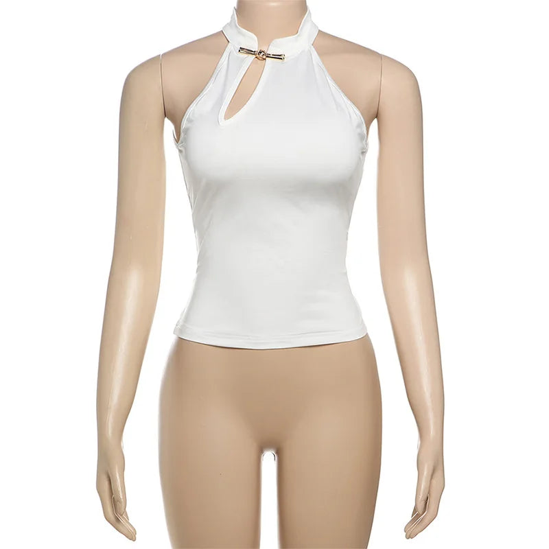 Glorol - Elegant Sleeveless Slim Top