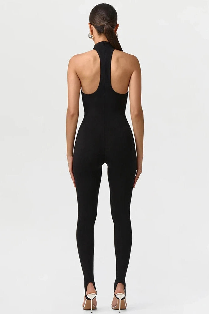 Glorol - Off-Shoulder Sleeveless Backless Jumpsuit