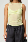 Glorol - Sleeveless Round Neck Top