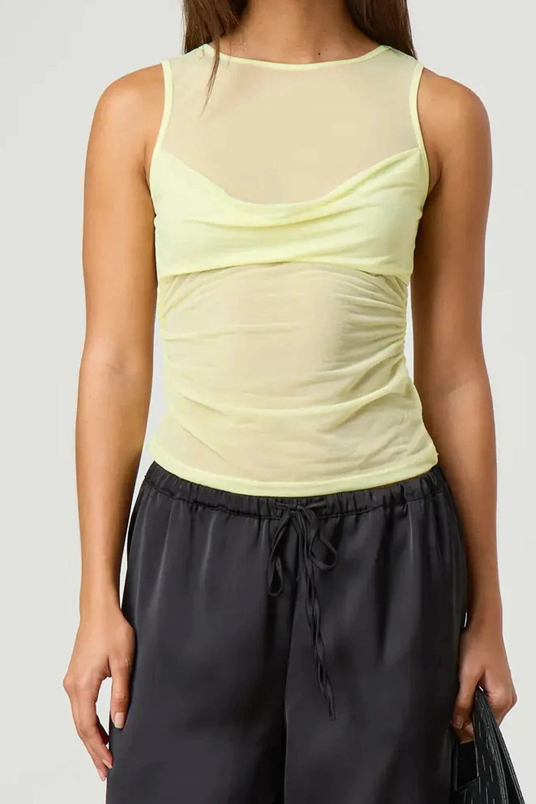 Glorol - Sleeveless Round Neck Top