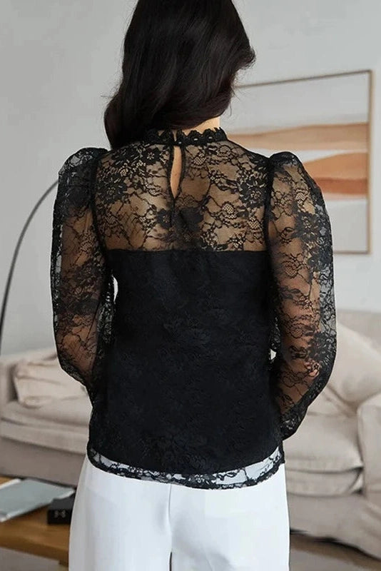 Glorol - Lace Long-Sleeve Top