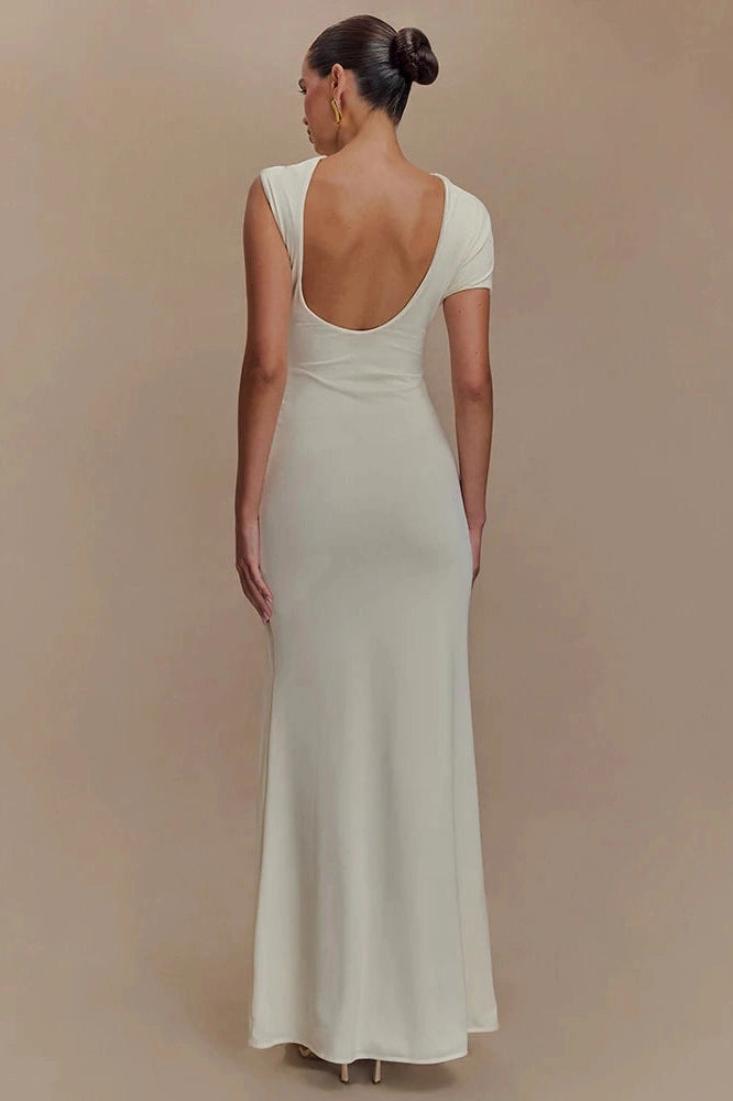 Glorol - Hollow Out Sleeveless Backless Bodycon Maxi Dress