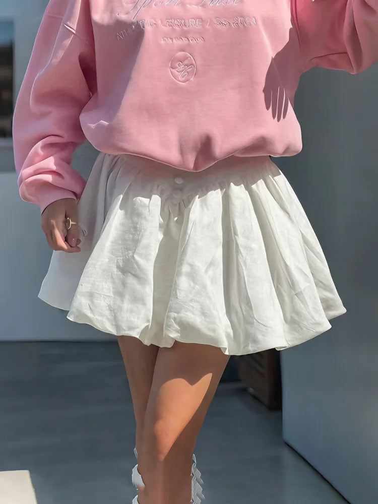 Glorol - High Waist Pleated Skirt