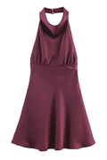 Glorol - Elegant Sleeveless Backless Mini Dress