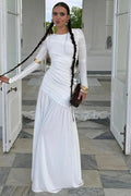 Glorol - Elegant Long Sleeve Bodycon Maxi Dress