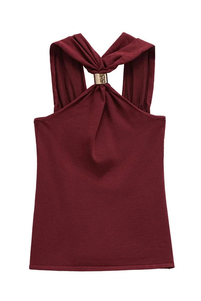 Glorol - Backless Patchwork Top