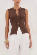 Glorol - Sleeveless Patchwork Top