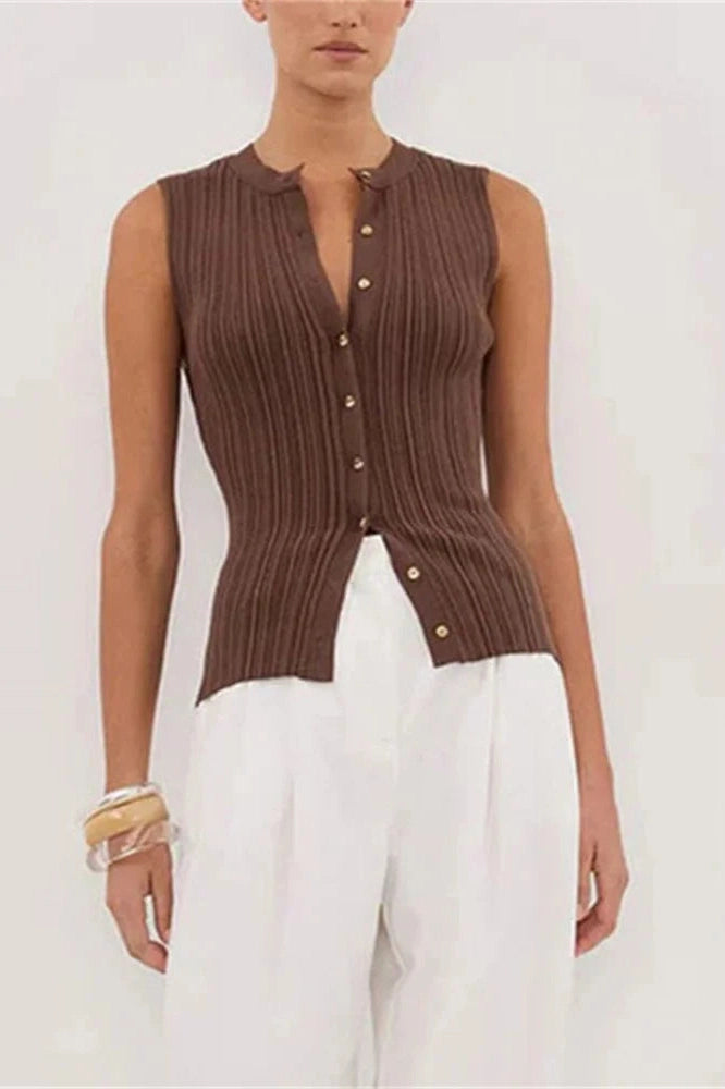 Glorol - Sleeveless Patchwork Top