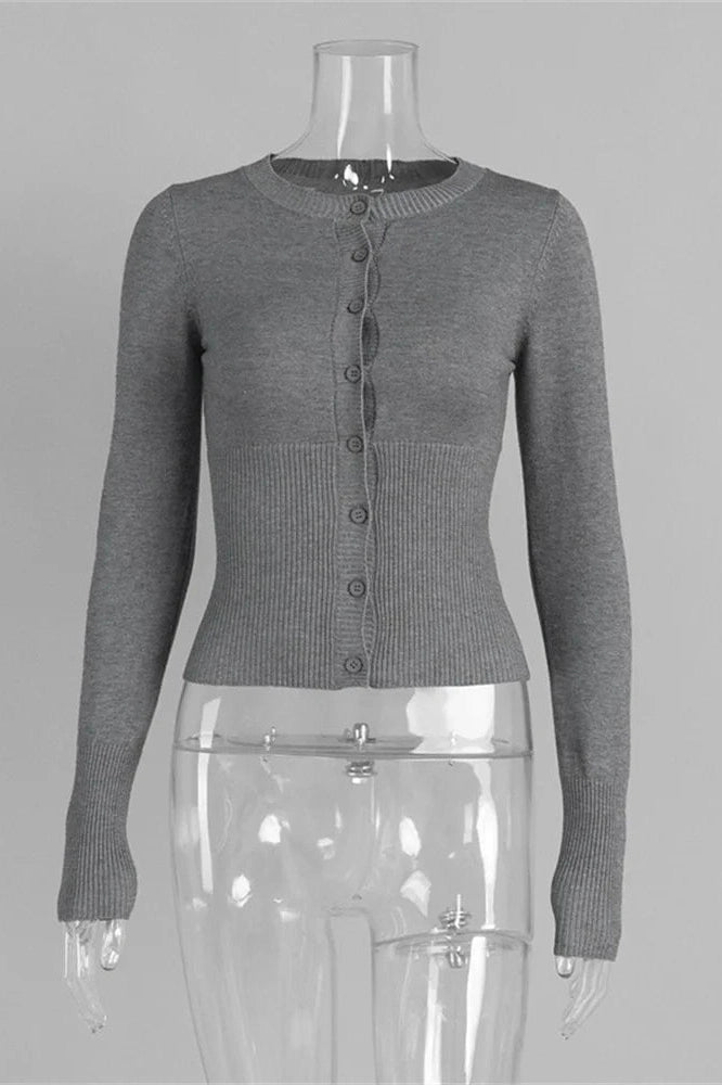 Glorol - Long Sleeve Patchwork Slim Loose Top