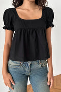 Glorol - Short Sleeve Square Neck Top