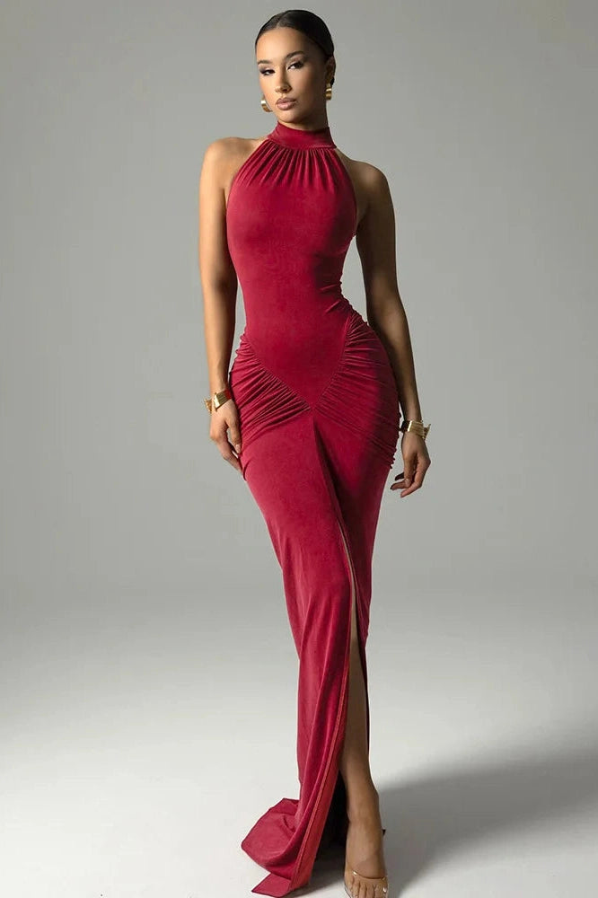 Glorol - Elegant Sleeveless Bodycon Maxi Dress