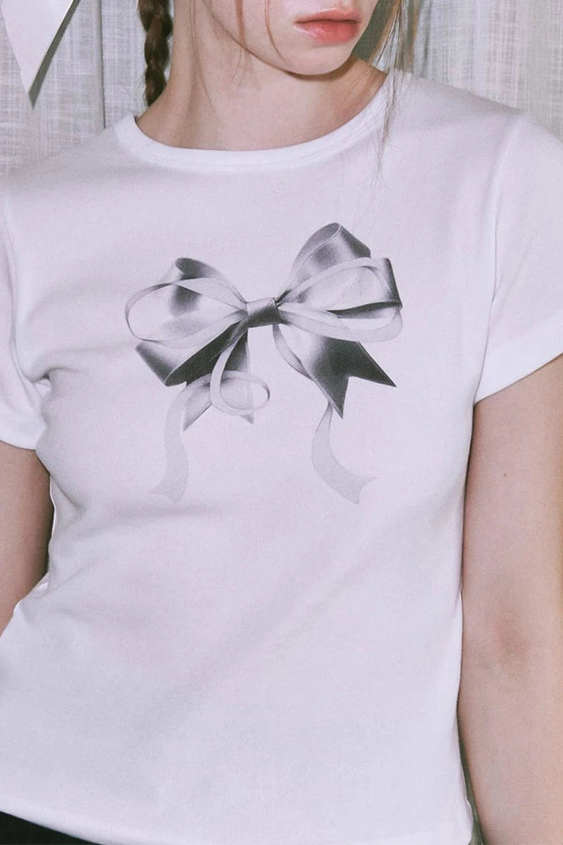 Glorol - Short Sleeve Printed Loose Fit Top