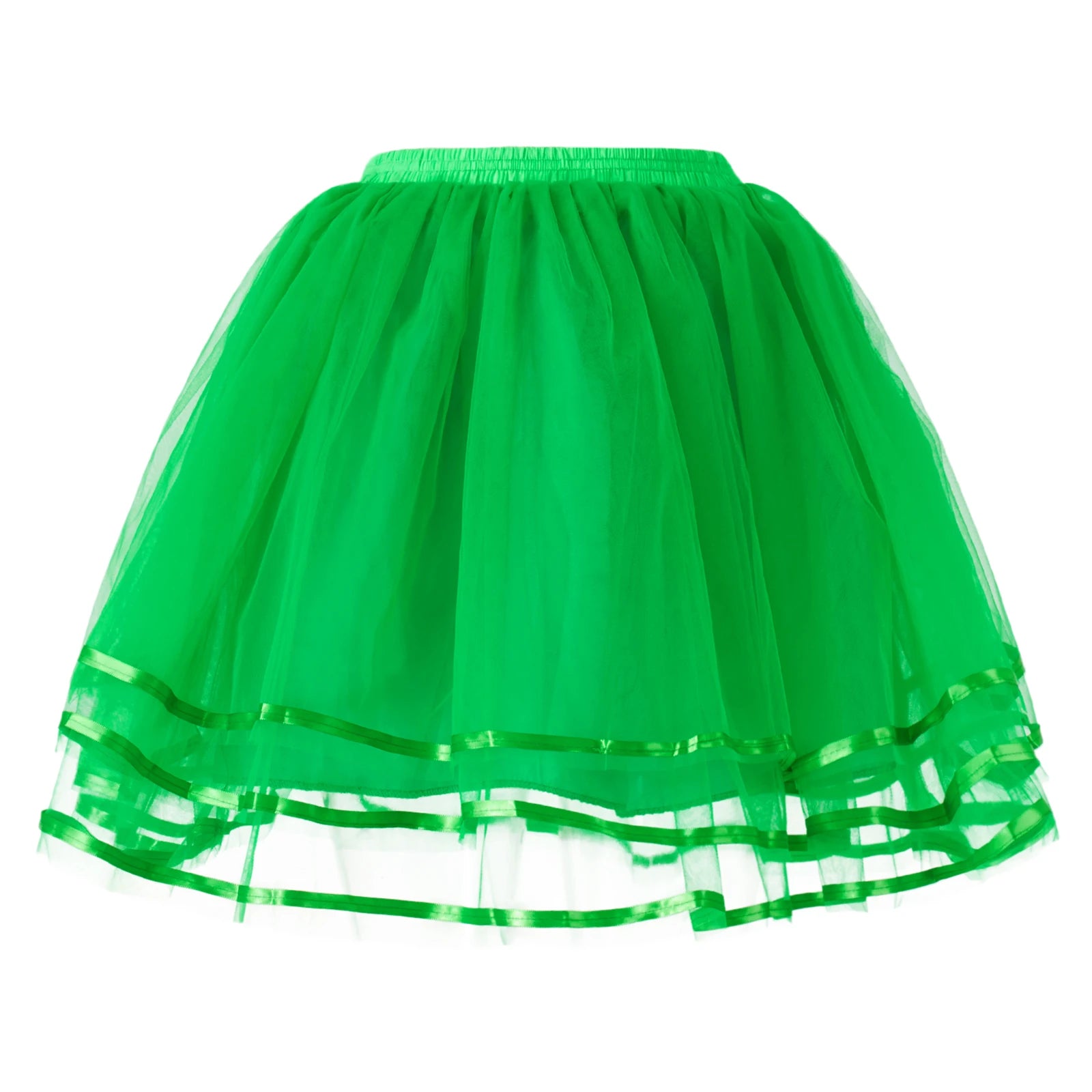 Glorol - Elastic Wide Waist Multi-Layer Skirt