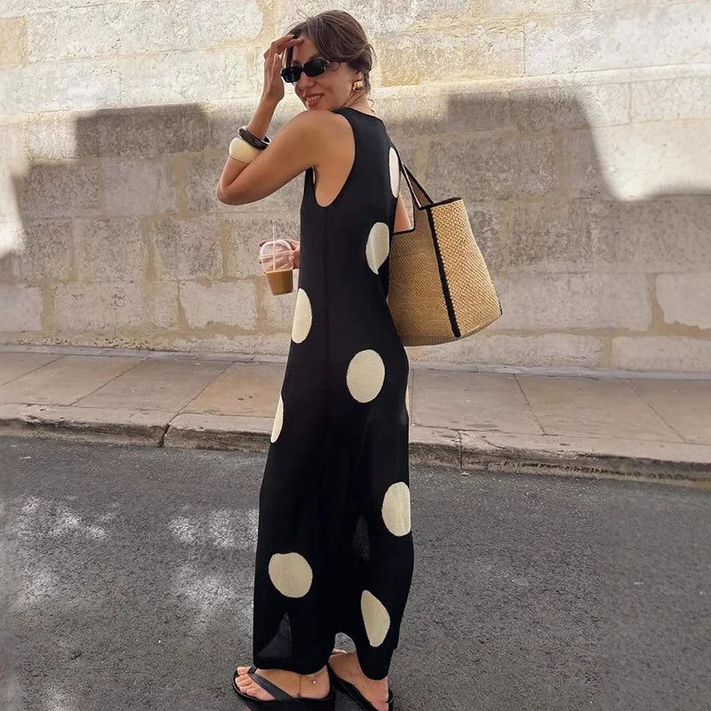 Glorol - Knitted Sleeveless Maxi Dress