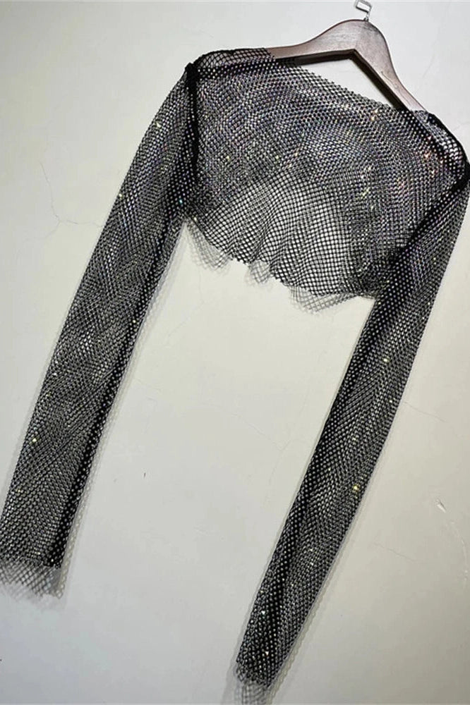 Glorol - Hollow Out Long Sleeve Top